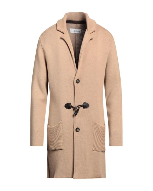 Grey Daniele Alessandrini Natural Daniele Alessandrini Overcoat & Trench Coat Acrylic, Wool for men
