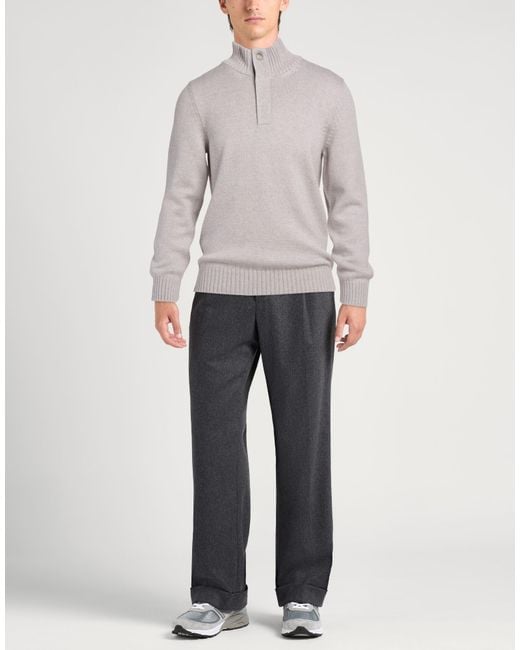 Gran Sasso Gray Light Sweater Virgin Wool for men