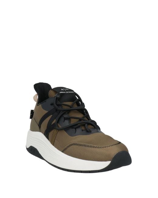 ARMANI EXCHANGE Black Sneakers Polyamide, Elastane, Polyester for men