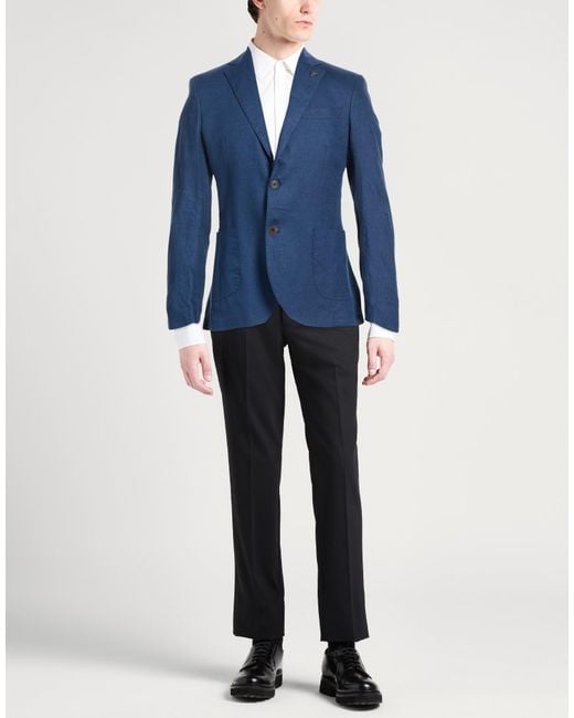 Bob Blue Blazer Linen for men