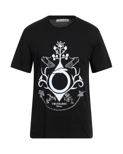 Trussardi Black T-shirt for men