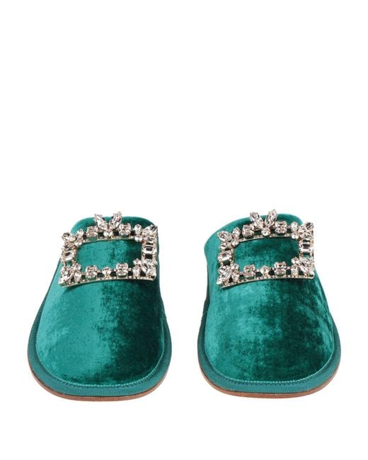Roger Vivier Green Mules & Clogs