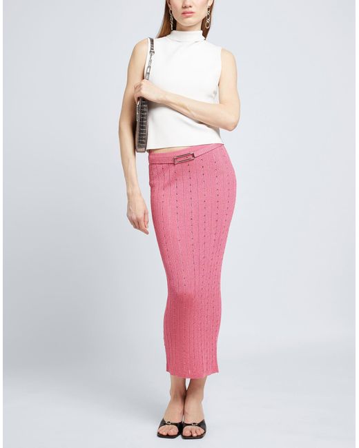 Alessandra Rich Pink Maxi Skirt