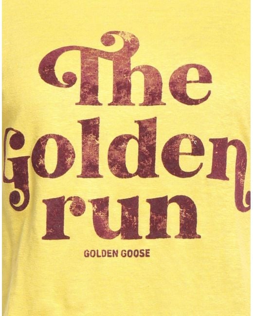 T-shirt Golden Goose Deluxe Brand en coloris Yellow