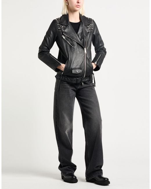 AllSaints Black Jacket Sheepskin