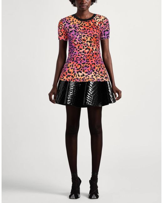 Just Cavalli Red T-Shirt Cotton, Elastane