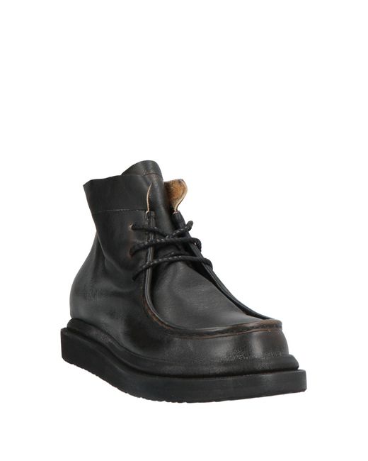 Moma Black Ankle Boots Leather