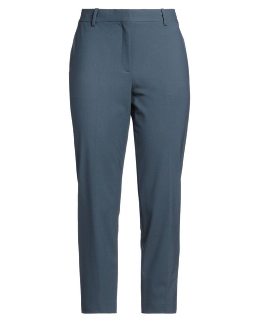 Theory Blue Slate Pants Virgin Wool, Elastane