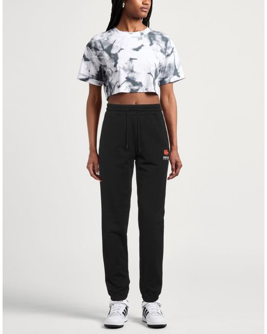 KENZO Black Pants Cotton, Polyester