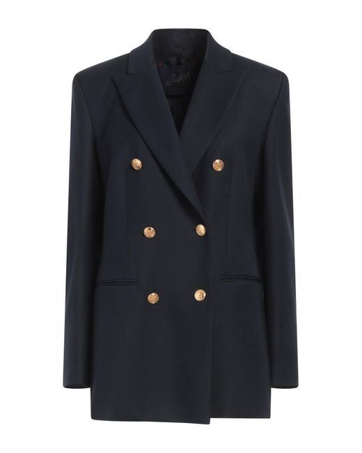 Seafarer Blue Midnight Blazer Virgin Wool, Elastane