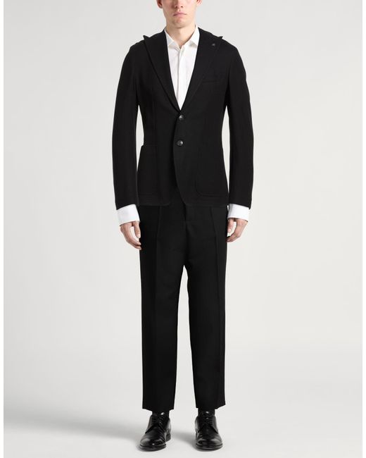 Tagliatore Black Blazer Cotton for men