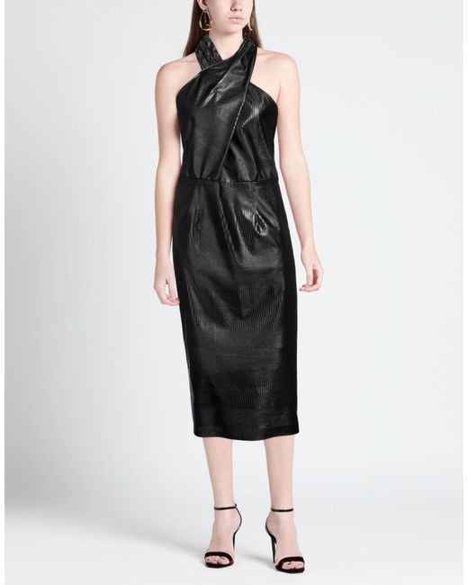SIMONA CORSELLINI Black Midi Dress