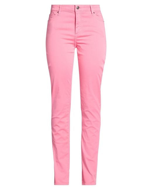 ARMANI EXCHANGE Pink Pants Cotton, Elastane