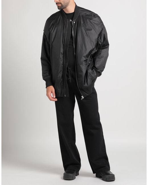 Rick Owens Black Jacket Polyamide, Virgin Wool for men