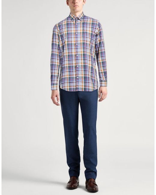 Paul & Shark Blue Shirt Cotton for men