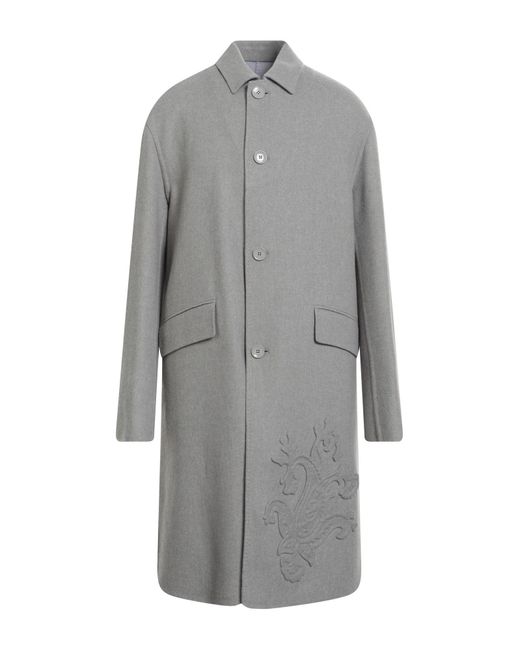 Etro Gray Coat for men