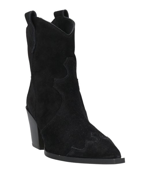 Aeyde Black Ankle Boots Cow Leather