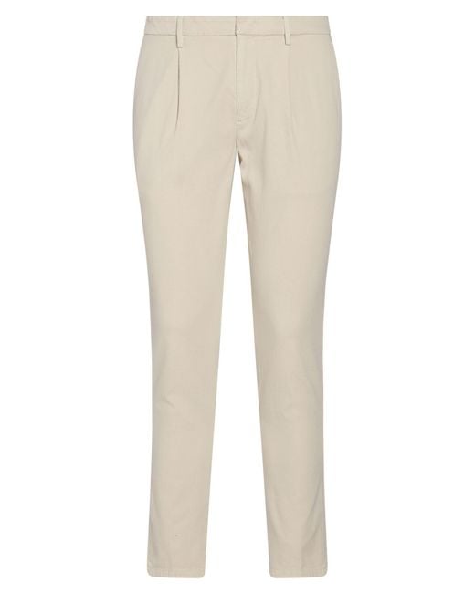 Dondup Natural Cream Pants Cotton, Elastane for men