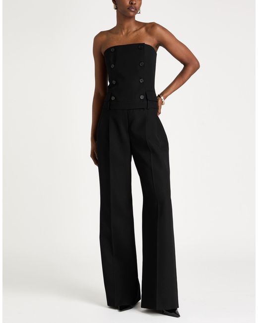 McQueen Black Jumpsuit Wool