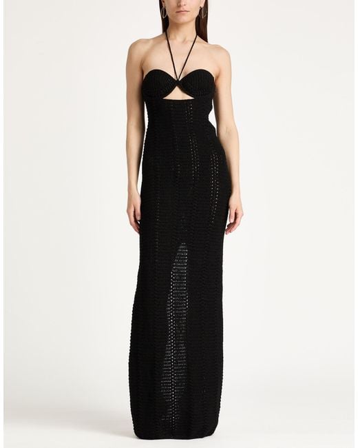 The Mannei Black Maxi Dress