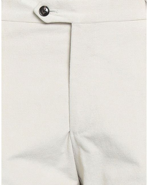 Trussardi White Pants Cotton, Elastane for men