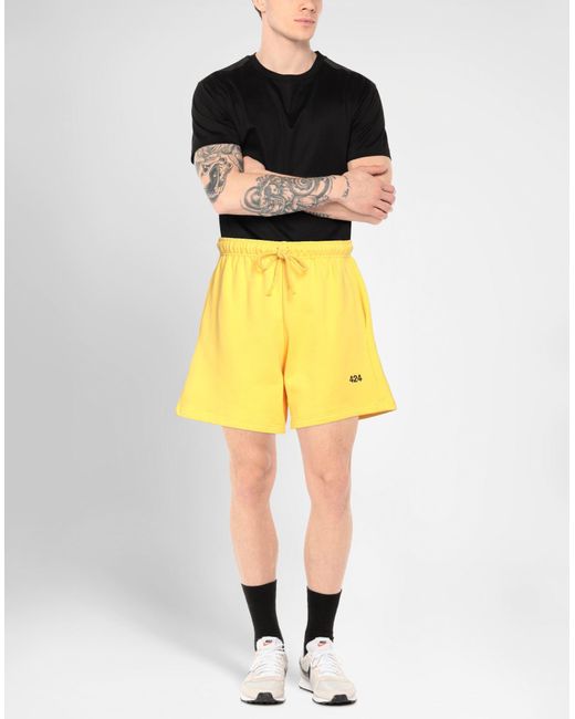 424 Yellow Shorts & Bermuda Shorts for men