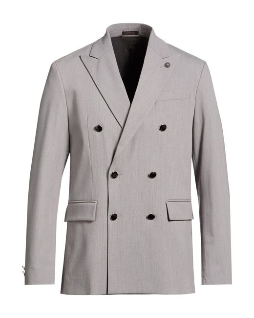 Officina 36 Gray Blazers for men