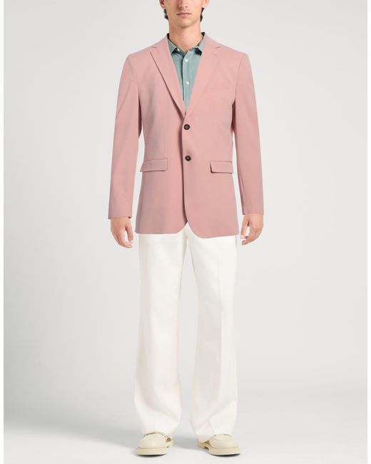 SELECTED Pink Blazer Recycled Polyester, Viscose, Elastane for men
