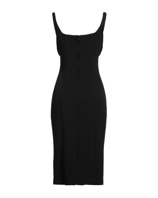 Versace Jeans Couture Black Midi Dress
