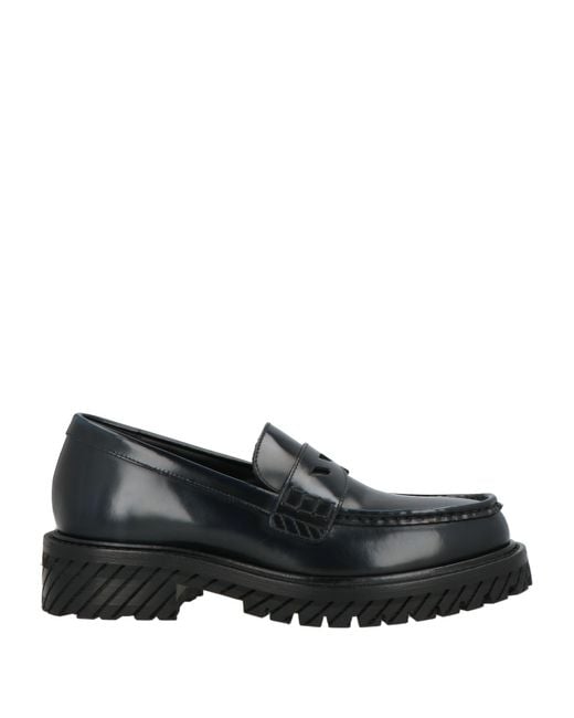 Off-White c/o Virgil Abloh Black Midnight Loafers Leather