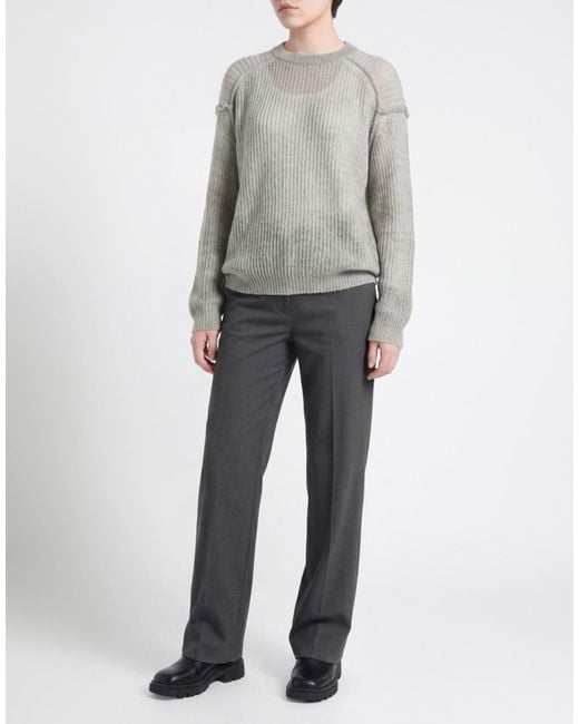 iBlues Gray Sweater Acrylic, Polyamide, Mohair Wool