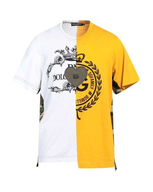 Dolce & Gabbana Yellow T-shirt for men