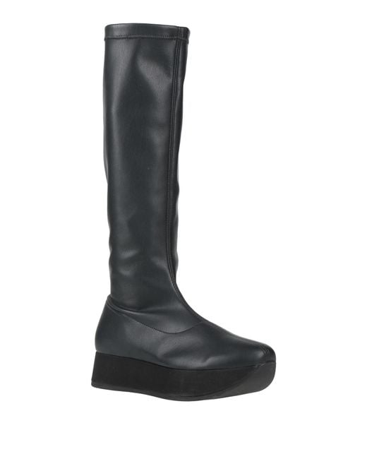 Frau Black Boot Leather