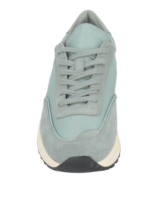 Common Projects Blue Sneakers Leather, Textile Fibers for men