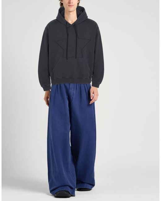 MM6 by Maison Margiela Blue Lead Sweatshirt Cotton for men