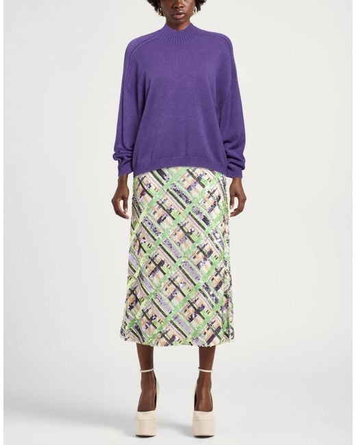 ViCOLO Purple Turtleneck Viscose, Polyester, Polyamide