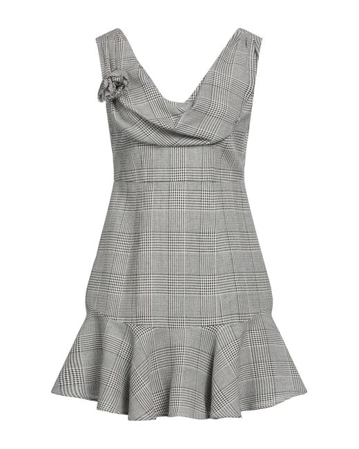 Alessandra Rich Gray Mini Dress