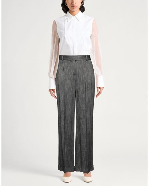 Alberta Ferretti Gray Pants Viscose