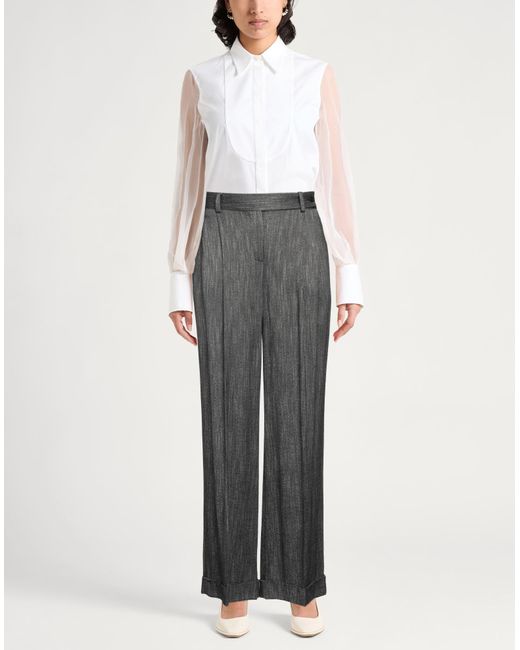 Alberta Ferretti Gray Pants Viscose