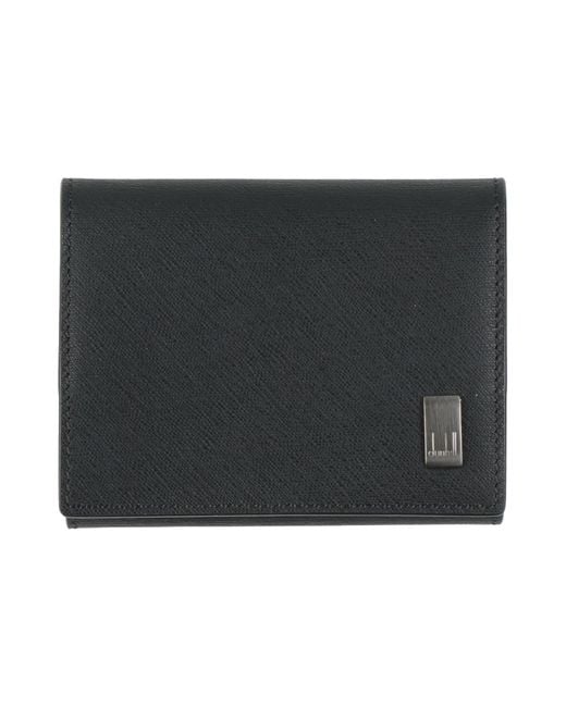 Dunhill Black Coin Purse Leather for men