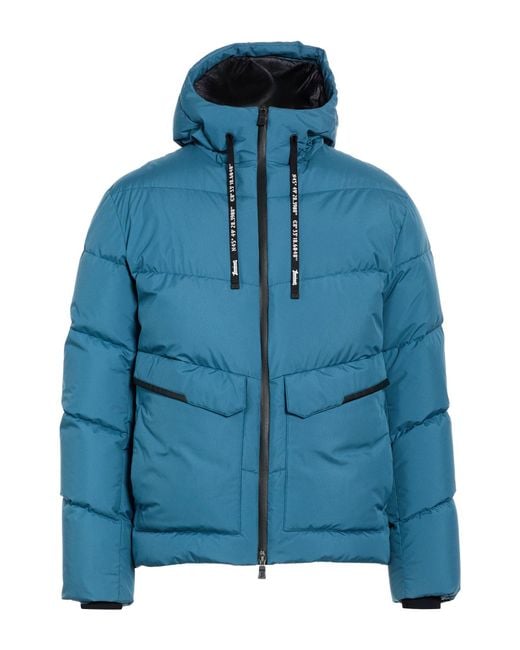 Herno Blue Laminar Puffer Polyester, Ptfe for men