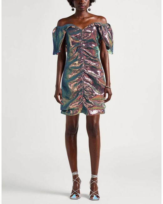 Alexandre Vauthier Blue Mini Dress Polyester