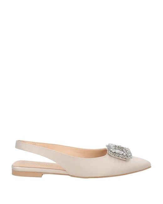 Nila & Nila Natural Ballet Flats Textile Fibers