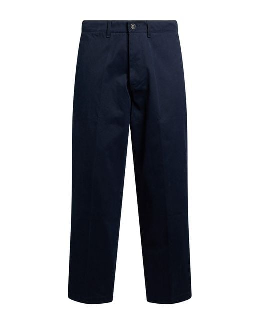 Cruna Blue Pants Cotton for men