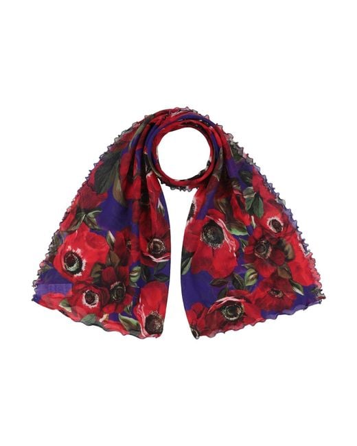 Dolce & Gabbana Red Scarf Polyamide