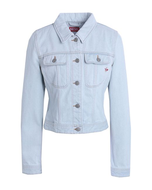 DIESEL Blue Denim Outerwear