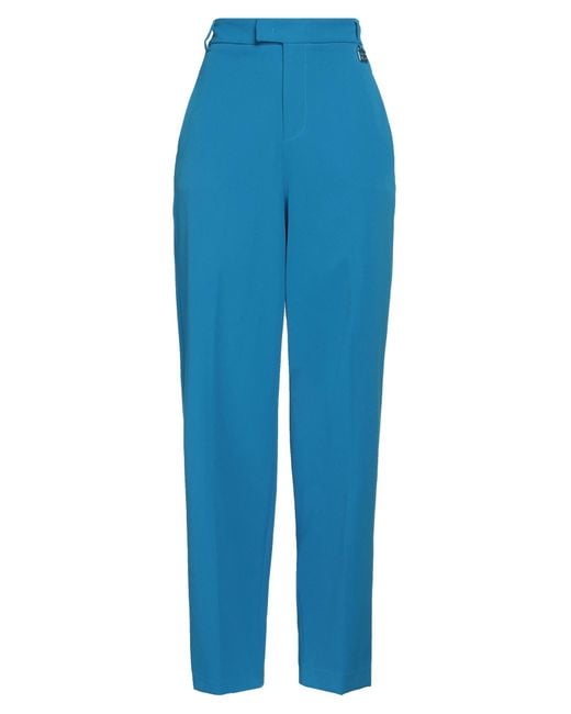 Gaelle Paris Blue Pants Polyester, Elastane