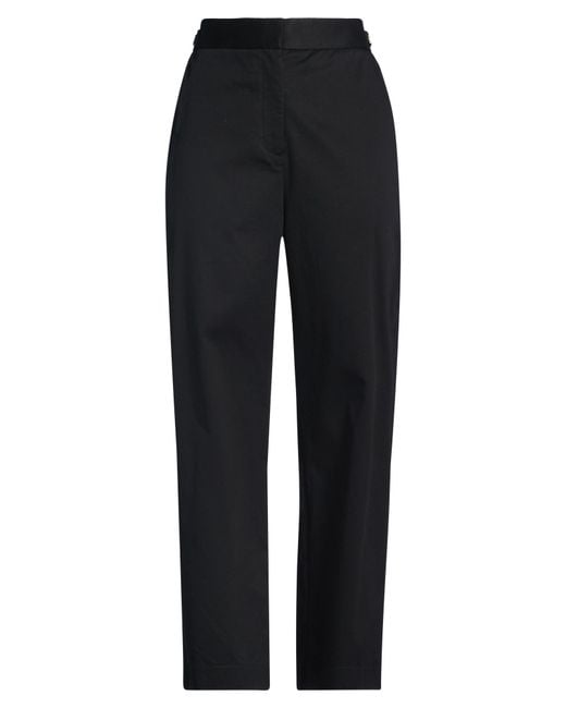 Agnona Black Pants Cotton, Elastane