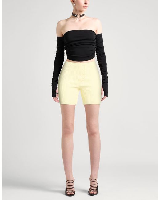 Courreges Natural Shorts & Bermuda Shorts Viscose, Polyester