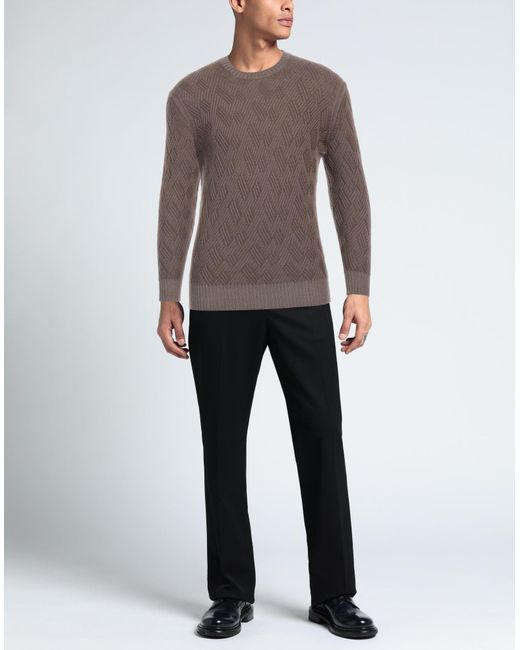 FILIPPO DE LAURENTIIS Brown Sweater for men
